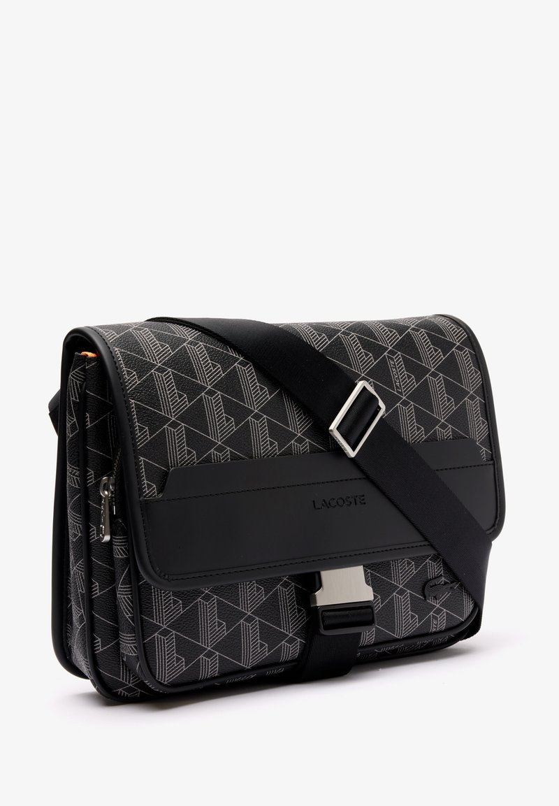 Lacoste THE BLEND UNISEX - Umhängetasche - monogram noir gris 