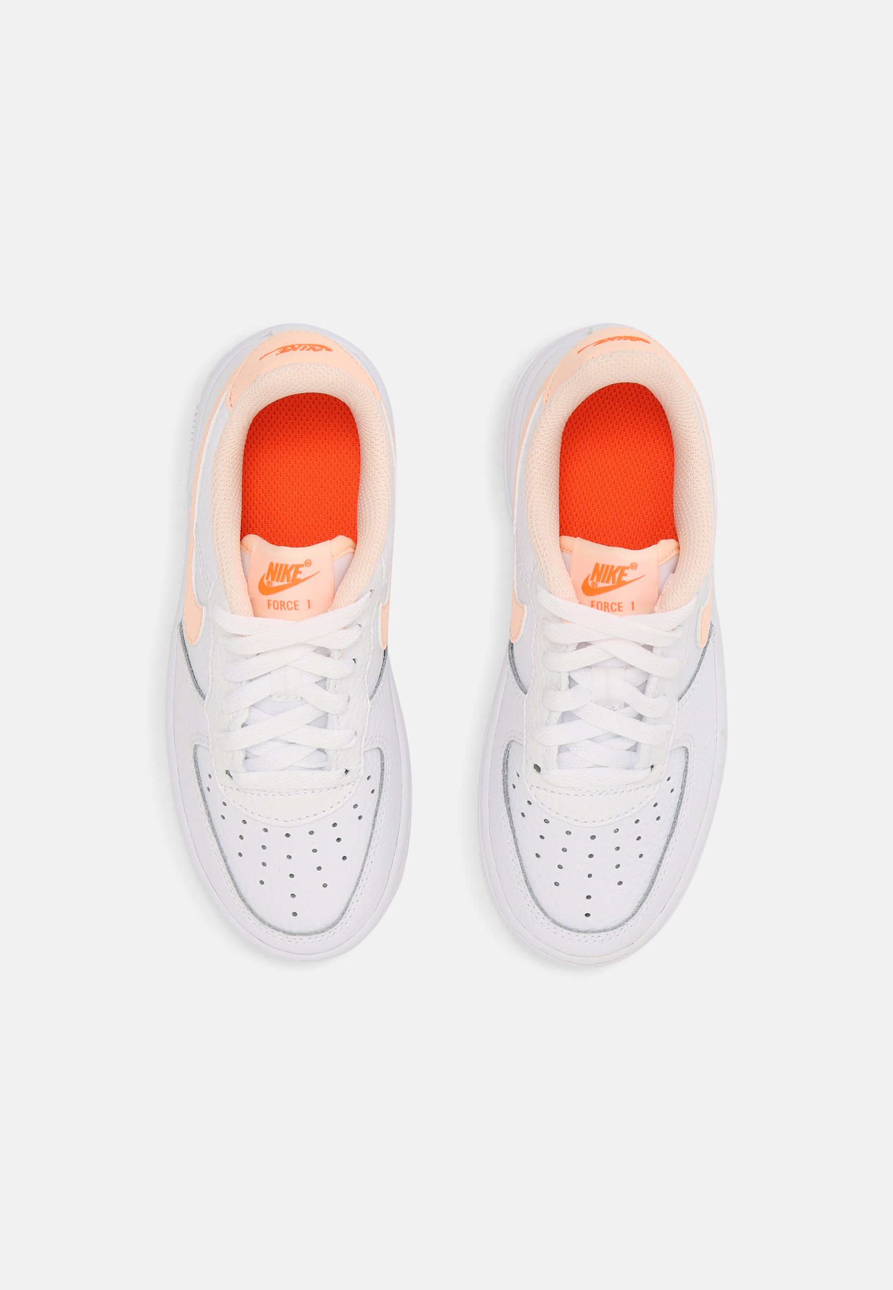 Nike Sportswear FORCE 1 - Baskets basses - white/crimson tint/hyper crimson/blanc  - ZALANDO.FR