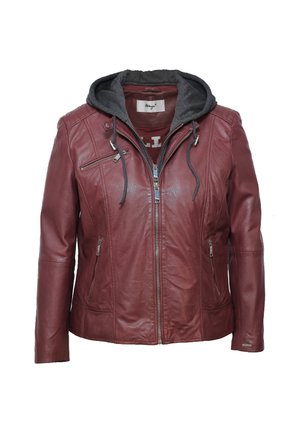 Maze Leren jas - maroon