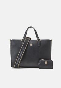 Tommy Hilfiger SATCHEL SET - Håndtasker - black