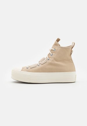 Baskets montantes - beige
