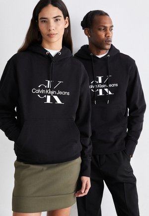 DISRUPTED OUTLINE MONOLOGO HOODY UNISEX - Felpa - black