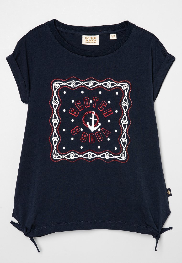 Scotch & Soda T-shirt print donkerblauw Scotch & Soda T-shirt print donkerblauw