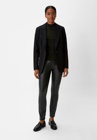 comma MIT RAFFUNG - Top - schwarz