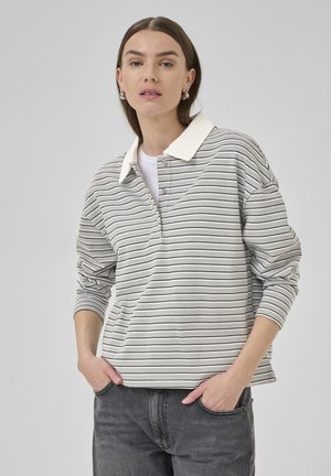 My Essential Wardrobe KLARA - Polo shirt - peal blue striped