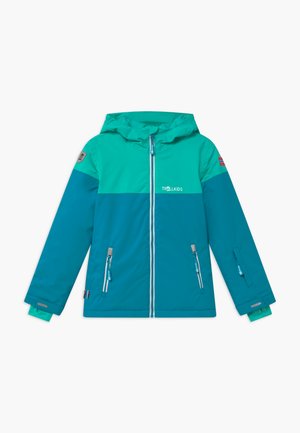 HALLINGDAL - Ski jacket - light petrol/dark mint/white