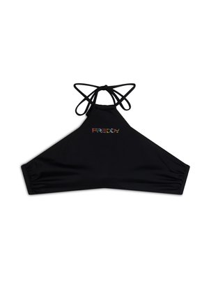 CON LOGO COMPOSTO DA STRASS - Bikini top - nero
