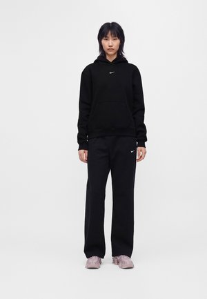 Nike Sportswear Φούτερ με κουκούλα - total black/sail