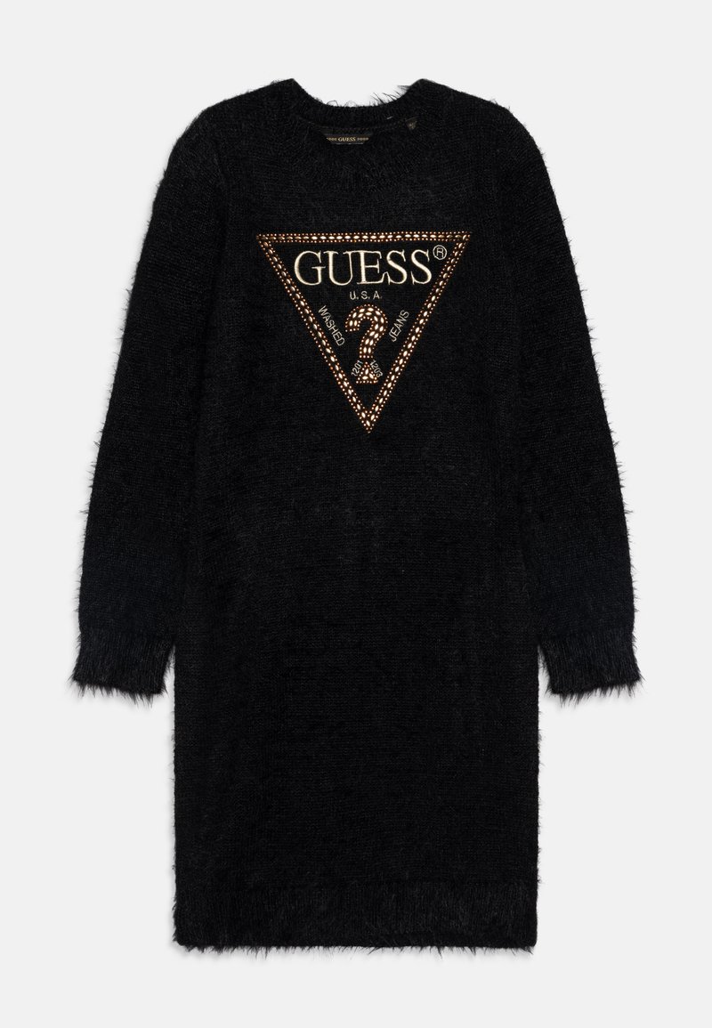 Guess JUNIOR DRESS - Pulóverruha - schwarz
