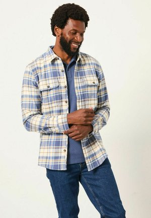 REGULAR FIT - LONG SLEEVE CHECK  - Leichte Jacke - blue denim