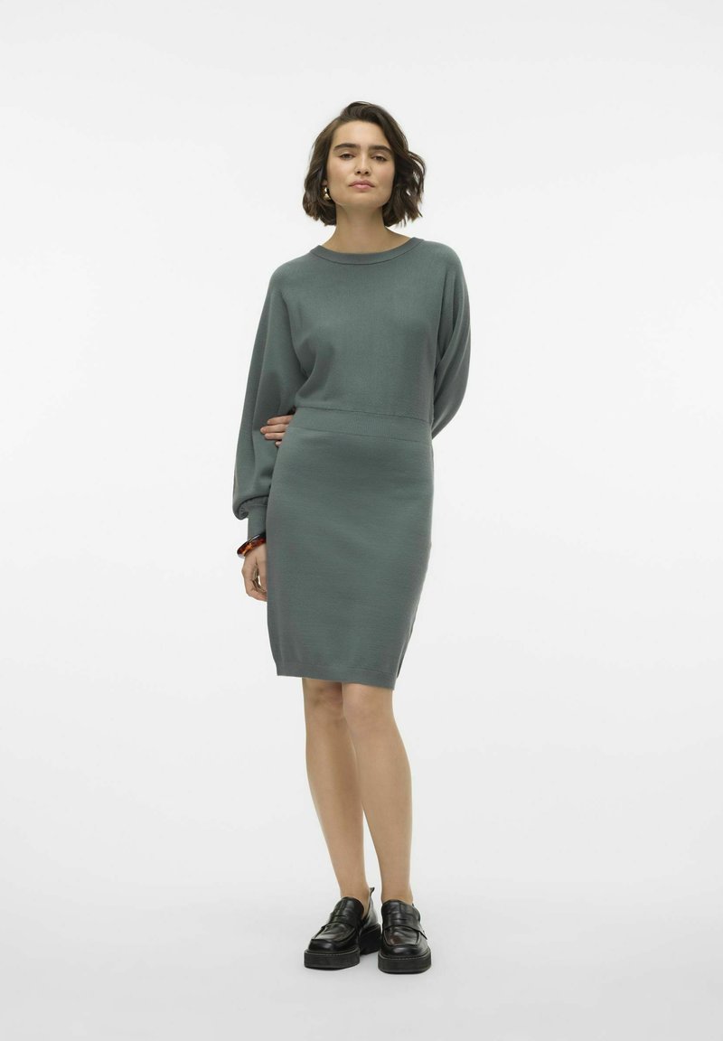 Vero Moda Shift dress - balsam green/khaki - Zalando