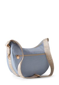 Borbonese LUNA MIDDLE CON ZIP - Cross body bag - topaz light grey
