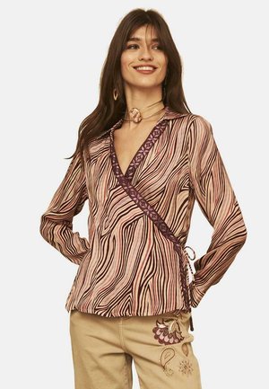 Nekane MANGA LARGA CRUZADA ESTAMPADA C/BORDADO - Blusa - multicolour