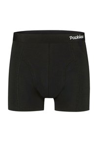 Črne bombažne bokserice z mehkim pasom, na katerem je logo "Pockies". Struktura z ojačanim šivom in tesnim prileganjem.