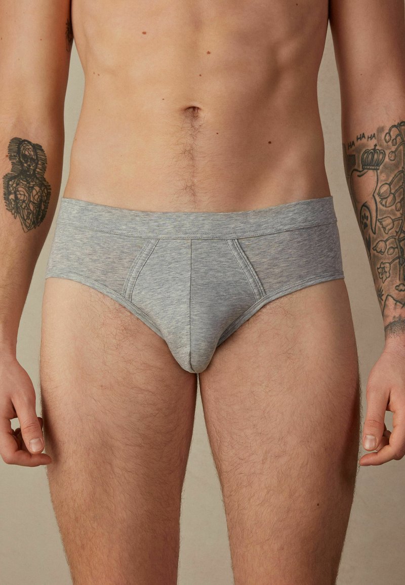 Intimissimi NATURAL FRESH SUPIMA Slip light grey melange/grijs