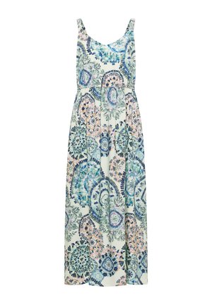 Cecil, MAXI DRESS WITH V-NECK AND PRINT - Maxikjoler - vanilla white