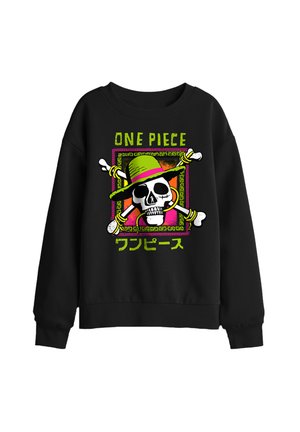 NETFLIX, ONE PIECE JOLLY ROGER COLOURFUL LOGO UNISEX - Sweatshirt - black