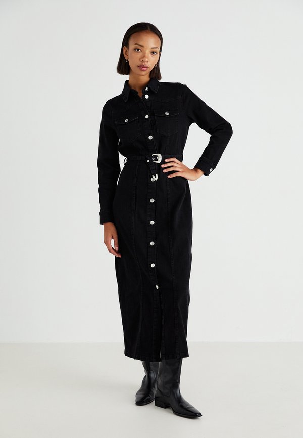 ONLMYTH LIFE BELT DRESS - Denim dress2