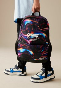 Next REGULAR FIT - Hátizsák - purple glitch print