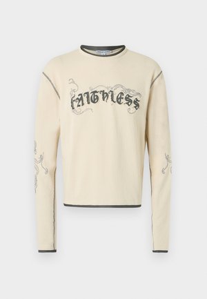Jaded London FAITHLESS CROSS APPLIQUE - Longsleeve - off-white