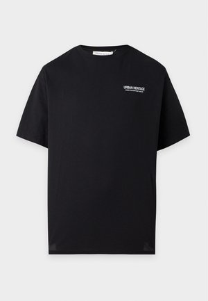 Pier One by Zalando, GRAPHIC TEE WITH BACK PRINT - T-shirt con stampa - black