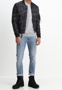 Alpha Industries Felpa - mottled light grey