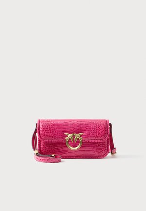 LOVE BOX BAGUETTE - Bandolera - pink/matte gold-coloured