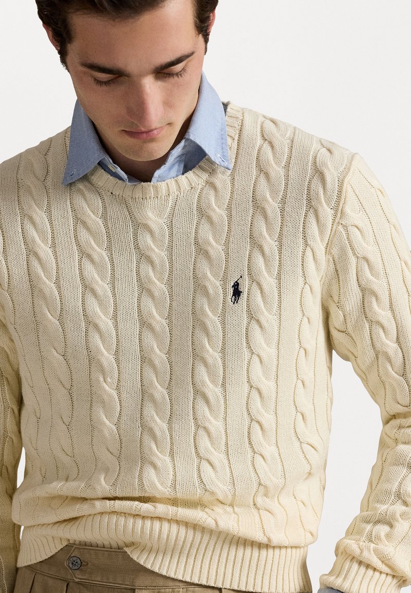 Polo Ralph Lauren CABLE-KNIT COTTON SWEATER Trui beige/crème
