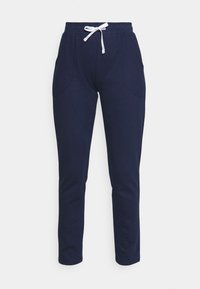 Marien jogger broek van zachte stof, met een elastische tailleband met trekkoord, twee zijzakken en een taps toelopend ontwerp.