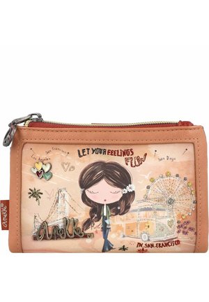 Anekke Mediterranean Geldbörse 17,5cm - Slow Life Design Mit Reißverschlussfächern