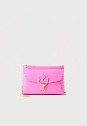 HEART TURNLOCK - Clutch - fuchsia