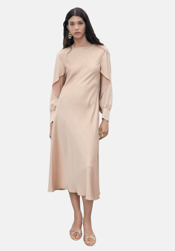 WITH SLIT SLEEVES - Cocktailkleid/festliches Kleid - nude