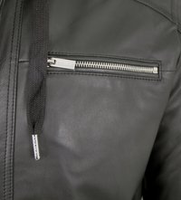 Bruno Banani SMUDO - Lederjacke - schwarz