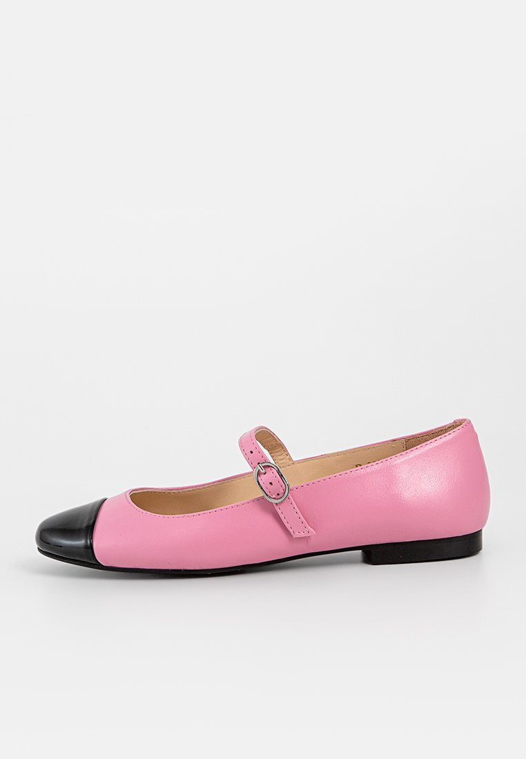 ALOHAS Ballerina’s met enkelbandjes roze