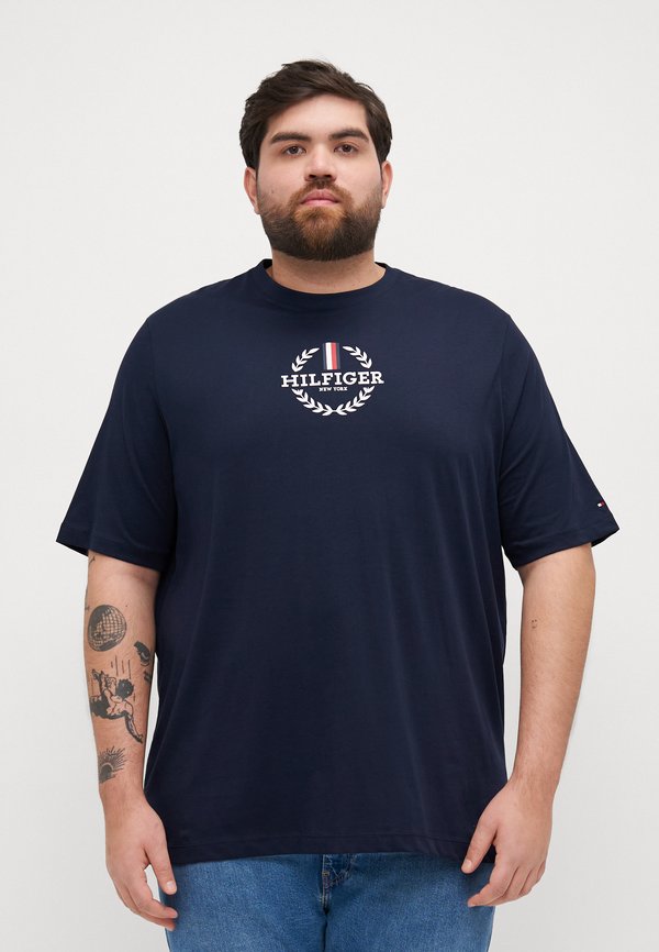 GLOBAL STRIPE WREATH TEE - Print T-shirt - desert sky