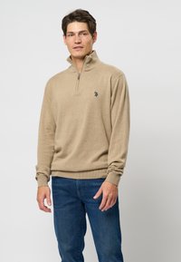 BRISON HALF ZIP - Jumper - crockery melange