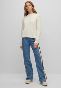 BOSS FEBISAN - Strickpullover - open white