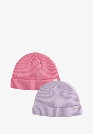 Next, RIB BABY BEANIE . - Mütze - pink purple