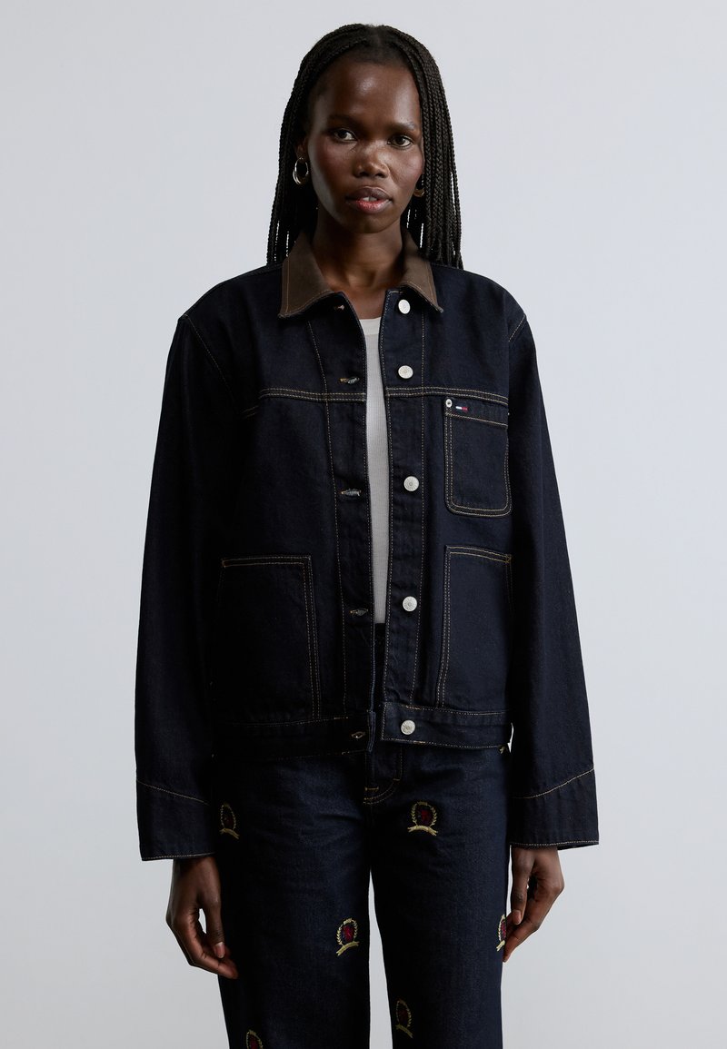 Tommy Jeans CHORE JACKET - Giacca di jeans - denim dark