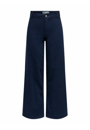 JDY, HOSE MIT WEITEM BEINSCHNITT JDYIRIS NORMAL GESCHNITTEN HOSE MIT WEITEM BEINSCHNITT - Jean flare - navy blazer