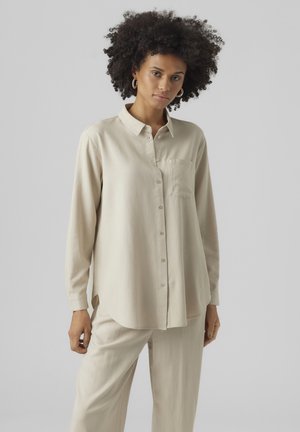 MYMILO LS GA NOOS - Button-down blouse - silver lining