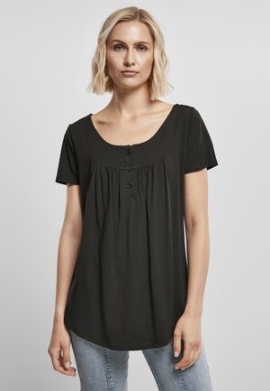 T-shirt med print - black