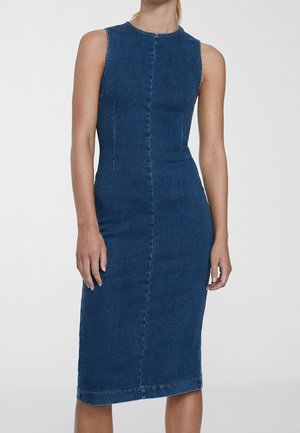 Spijkerjurk - royal blue