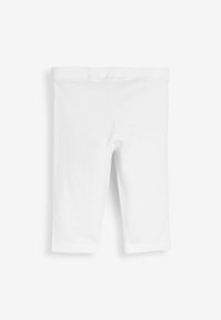 Witte katoenleggings met een aansluitend ontwerp, enkel-lang en een gladde textuur. Heeft een elastische tailleband voor comfort.