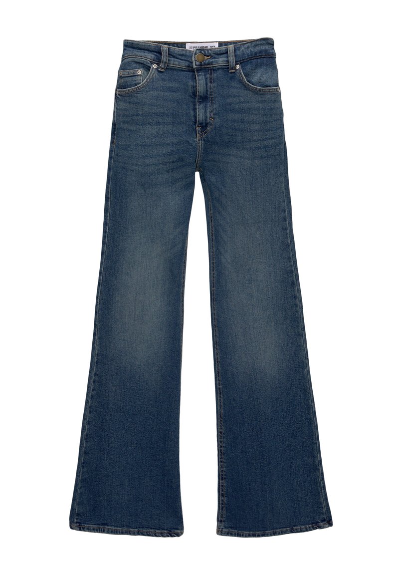 PULL&BEAR Flared Jeans donkerblauw