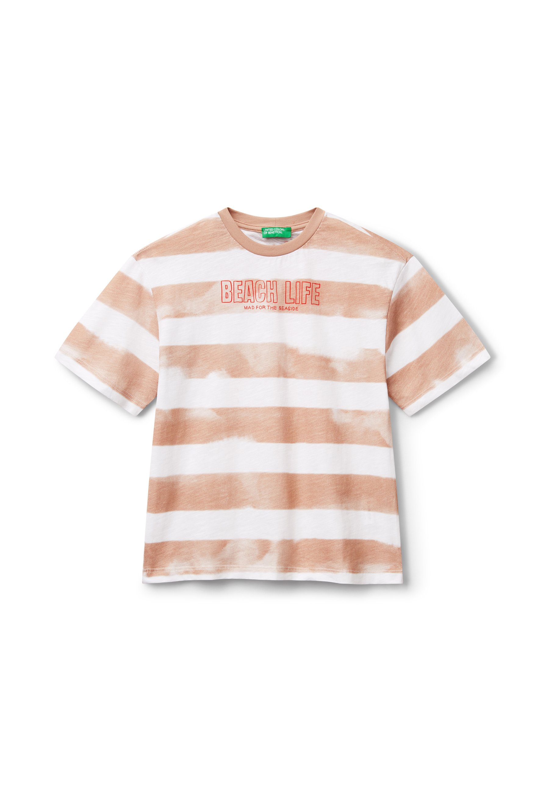 United Colors Of Benetton Mädchen Langarm-T-Shirt Mit Glitzerprint – Lockere Passform