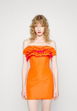 Pinko BARIORE ABITO TAFFETA - Koktailové šaty/večierkové šaty - red orange