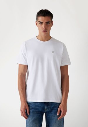 Guess PATCH TEE - Basic T-shirt - weiß