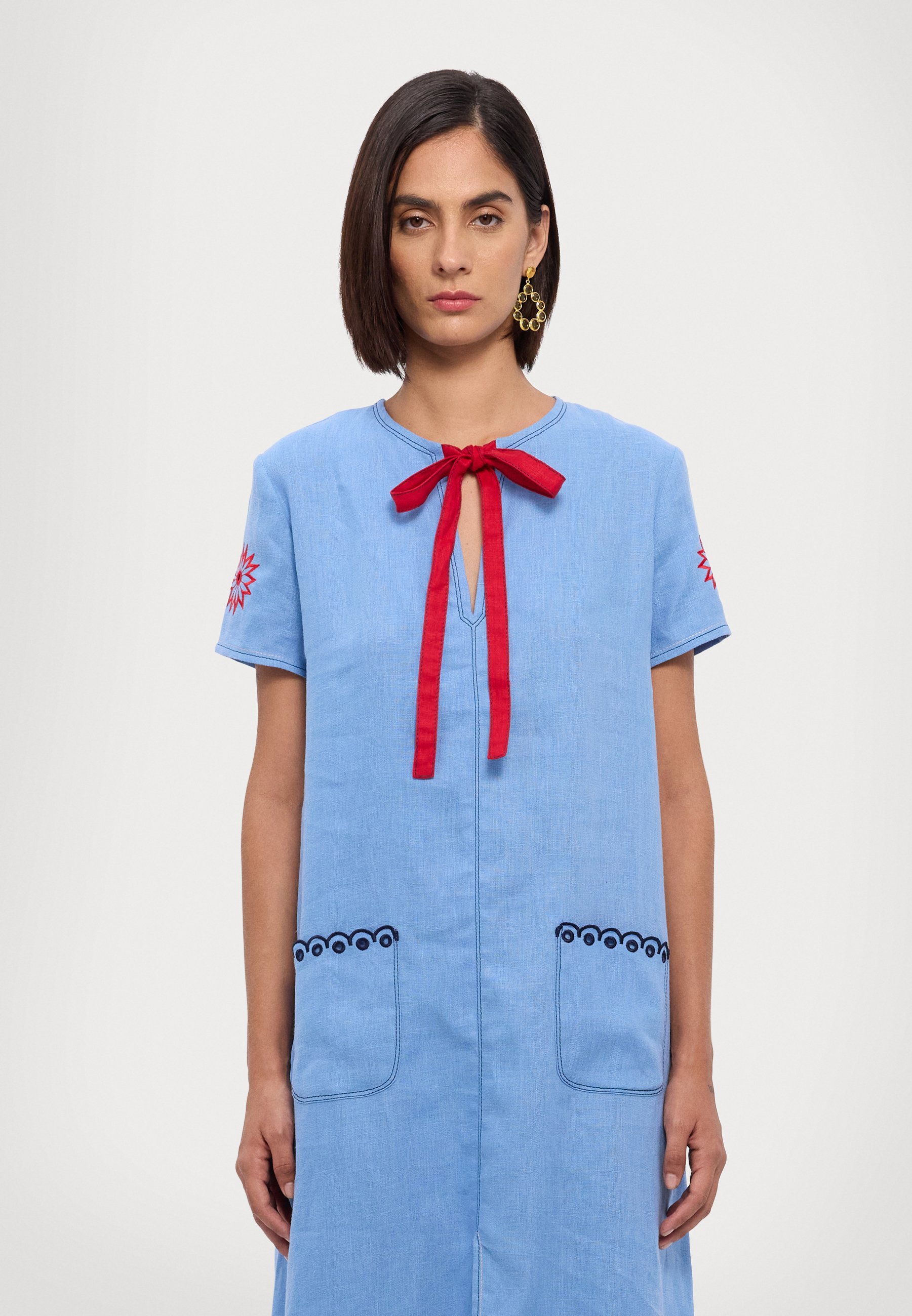 Sleeper PETRA DRESS - Maxi dress - blue/light blue - Zalando.co.uk