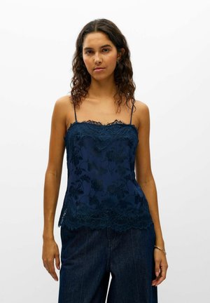 Object, CAMISOLE LACE TRIM - Haut - blue
